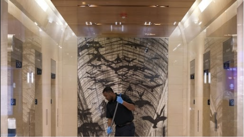 Luxcare cleaner maintaining a premium commercial space